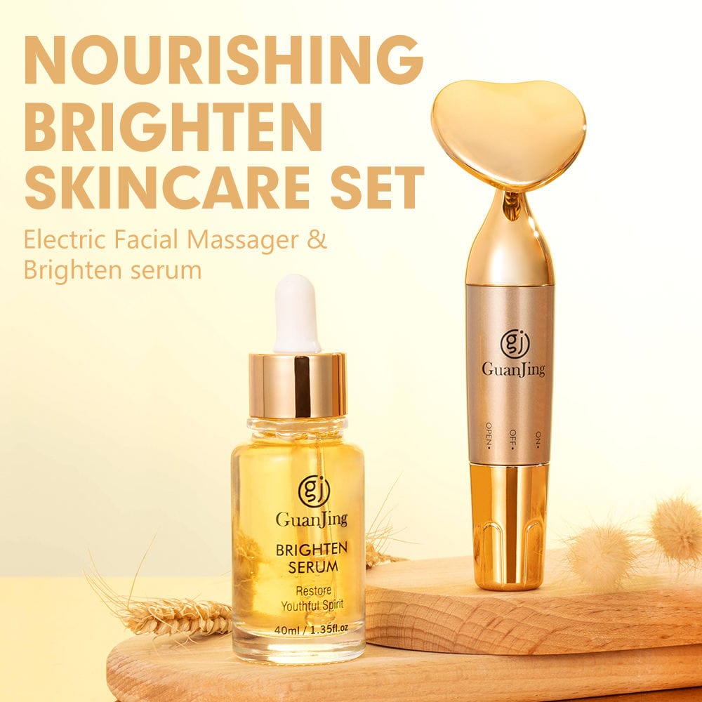 Guanjing Brighten Serum 40Ml With Facial Massager